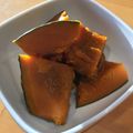 Nao's cooksnap of when they made Simmered Japanese squash (Kabocha no Nimono).