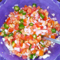 El cooksnap de Pamela Albornoz cuando hizo Pico de gallo.