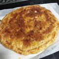 El cooksnap de akiles Rodríguez cuando hizo Empanada cheeseburger (Hamburguesa con queso).