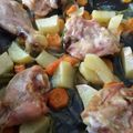 El cooksnap de Aguus Pedernera cuando hizo Pollo al horno sobre colchón de verduras (muy fácil y muy rico).