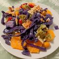 El cooksnap de Daniel González cuando hizo Ensalada templada de lombarda y naranja.
