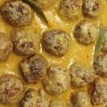 El cooksnap de Auri cuando hizo Albóndigas en salsa de almendras.