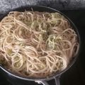 El cooksnap de yves prieto cuando hizo Tallarines con brócoli y nata.