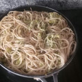 El cooksnap de yves prieto cuando hizo Tallarines con brócoli y nata.