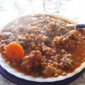 El cooksnap de Vicky Mastrandrea cuando hizo Guiso de lentejas con verduras y carne.
