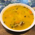 El cooksnap de Valeria Carolina cuando hizo Sopa de avena con hueso de res.