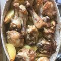El cooksnap de Scarlett Arias cuando hizo Pollo con salsa de ajo, patatas y romero.