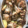 El cooksnap de Scarlett Arias cuando hizo Pollo con salsa de ajo, patatas y romero.
