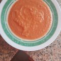 El cooksnap de Estefania Plaza cuando hizo Gazpacho saludable.