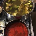 El cooksnap de Alejandra De Hernandez cuando hizo Caldo de pollo rojo.