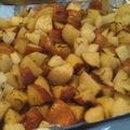 Joe's cooksnap of when they made Rosemary Roasted Potatoes & Onions.