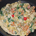 El cooksnap de Sr Rul cuando hizo Pasta con pollo.