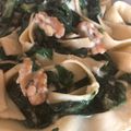 El cooksnap de katia_1966 cuando hizo Espaguetis con salsa espinacas y nueces.