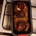 Mahakalister Cooksnap-ja, amikor elkészítette a(z) Csőben sült baconos egybe fasírt receptet.