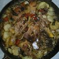 El cooksnap de Gonzalo Azar cuando hizo Pollo a la criolla en disco de arado.
