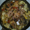 El cooksnap de Gonzalo Azar cuando hizo Pollo a la criolla en disco de arado.