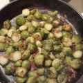 Mandy's cooksnap of when they made Garlic, bacon brussels sprouts..