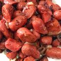 Cooksnap Cempaka Putih semasa beliau membuat Sosej Goreng Mudah.