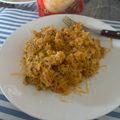 El cooksnap de Florencia Echevarria cuando hizo Risotto de arroz con pollo.