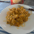 El cooksnap de Florencia Echevarria cuando hizo Risotto de arroz con pollo.