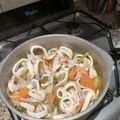 El cooksnap de Ana María Sieghart cuando hizo Calamares y mejillones en escabeche.