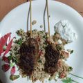 El cooksnap de ana Camacho cuando hizo Koftas de cordero.