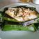 Cooksnap dari Leni Novia Sanusi untuk resep Nasi bakar telur asin, teri, jamur dan kemangi
