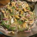 El cooksnap de Monica Abalo cuando hizo Ceviche de mejillones.