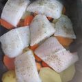 El cooksnap de Andrea Madruga cuando hizo Pescado al horno con verduras.