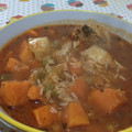 El cooksnap de Rebe Lopez cuando hizo Guiso de arroz con pollo.