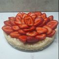 El cooksnap de Florencia Di Ciocco cuando hizo Tarta de frutillas y crema pastelera - vegana.