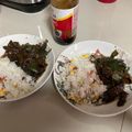 El cooksnap de Joyce Olsen cuando hizo Carne mongoliana.