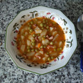 El cooksnap de Merce Rodriguez Merayo cuando hizo Guiso de patata y guisante con chorizo y bacon ahumado.
