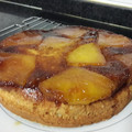 El cooksnap de Alicia Escobar cuando hizo Bizcocho con piña y caramelo.