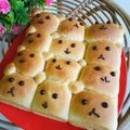 Cooksnap dari Mom's Azalea untuk resep Eggless Bear Bread (Roti beruang tanpa telur) lembut banget