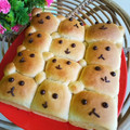 Cooksnap dari Mom's Azalea untuk resep Eggless Bear Bread (Roti beruang tanpa telur) lembut banget