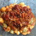 El cooksnap de Francisco LG cuando hizo Ñoquis de papa con salsa de tomate y panceta.