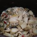 El cooksnap de Carmeta cuando hizo Pavo con pimientos.
