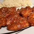 El cooksnap de Mariate cuando hizo Pollo general Tso (chikitiki style). Pollo agripicante.