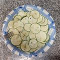 El cooksnap de Camila Parisi cuando hizo Carpaccio de zapallo italiano.