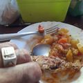 El cooksnap de Raul Gonzalez cuando hizo Arroz con estofado de pollo.