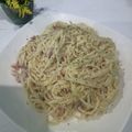Cooksnap dari bundanyakembar untuk resep Spaghetti Carbonara Simple dan Creamy