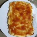 El cooksnap de Fatimilla cuando hizo Tarta de queso express en Lékué al microondas.