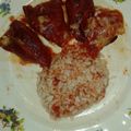 El cooksnap de Vicenta cuando hizo Pimientos del piquillo rellenos de carne.