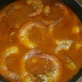 El cooksnap de sandra cuando hizo Langostinos en salsa americana.