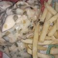 El cooksnap de Norali cuando hizo Pechugas al verdeo con fritas.