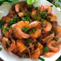 Cooksnap của Nhunhi Vo khi họ làm theo món Tôm rim mặn ngọt