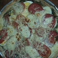 El cooksnap de Luis martinez cuando hizo Tarta de berenjenas y tomates.