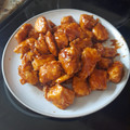 El cooksnap de BQ cuando hizo Pollo a la Naranja (Orange Chicken).
