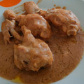 El cooksnap de Mair cuando hizo Jamoncitos de pollo en salsa de almendras.